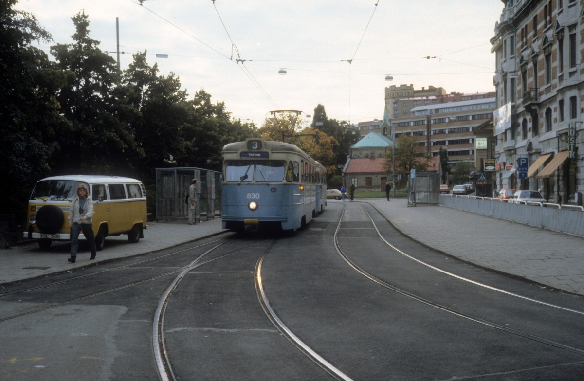 Göteborg GS SL 3 (Tw 830) im September 1984.