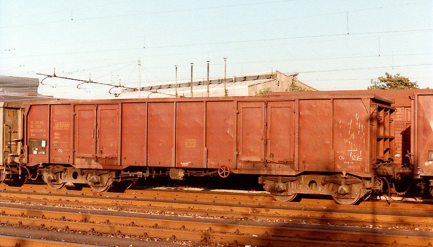 Güterwagen Eas der CSD in Mailand, August 1984 - Nr 31 54 587 9 029-3