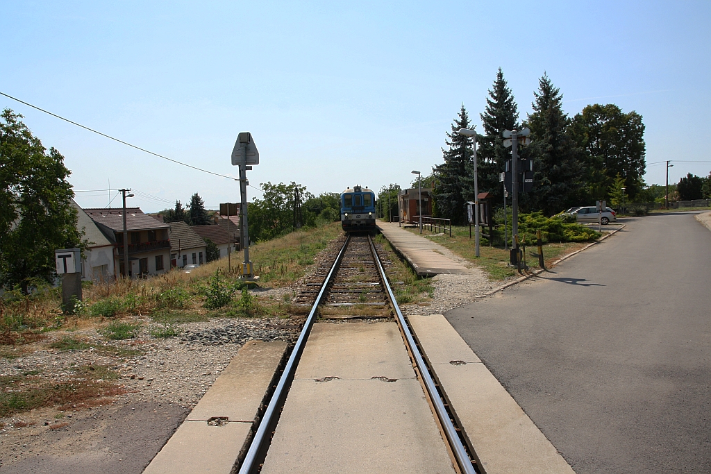 Haltestelle Bohutice am 18.August 2018.