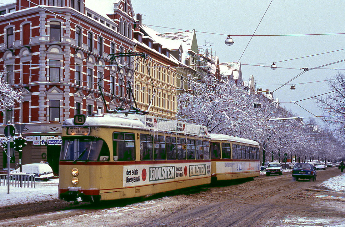 Hannover 476, Haltenhoffstraße, 03.01.1987.
