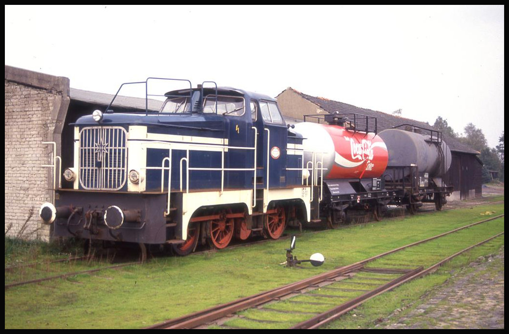 Henschel Diesellok Lok DHE 6 am 2.10.1993 in Harpstedt.