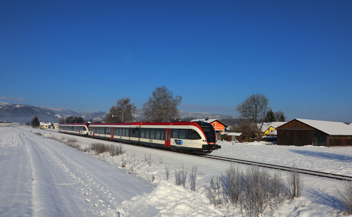 Heute zeigte sich der Winter erneut in dieser Saison von seiner besten Seite. 
Neuschnee Kälte und Sonnenschein sind halt die beste Kombi. Hier bei Lebinggleinz am Valentinstag 2018. 

(14.02.2018)
