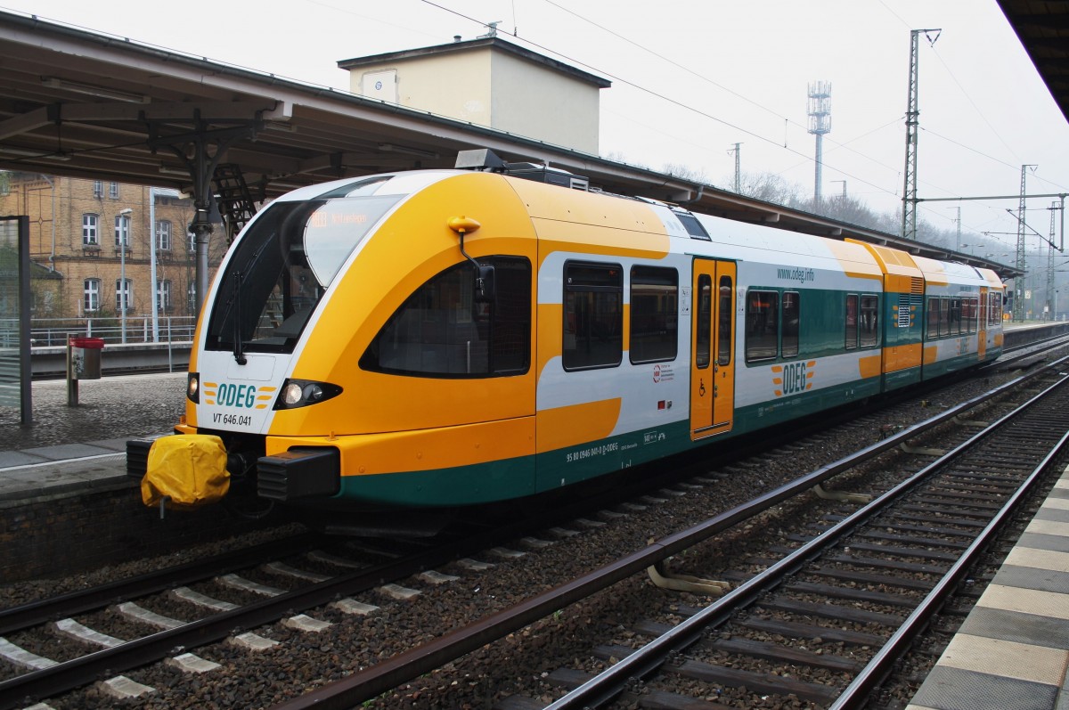 Hier 646 041-3 als RB33 (RB68968) von Michendorf nach Berlin Wannsee, dieser Triebzug stand am 29.3.2014 in Berlin Wannsee.