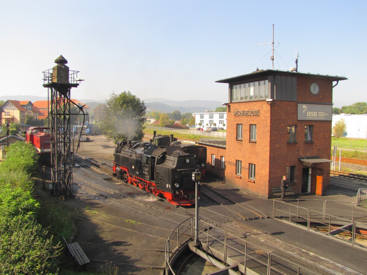 HSB 99 7232-4 + 199 861-6 am 17.09.2014 im Bw Wernigerode.