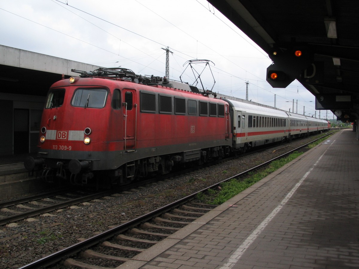 ICE Ersatzzug zwischen Bonn/Köln und Hamm (Westf) in Hamm (Westf), Mai 2010