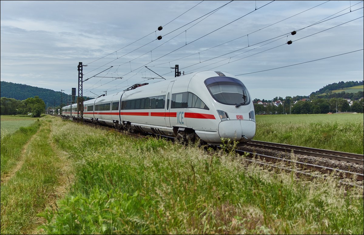 ICE-T 411 028-4  Reutlingen  mit Ziel Leipzig/Hbf. gesehen am 08.06.2017 bei Reilos.