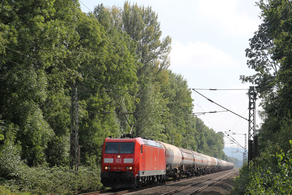 In Evesen (Ortsteil von Bückeburg) konnte ich am örtlichen Bahnübergang diesen mit 185 192 bespannten Güterzug ablichten.
Aufnahmedatum: 11. September 2015