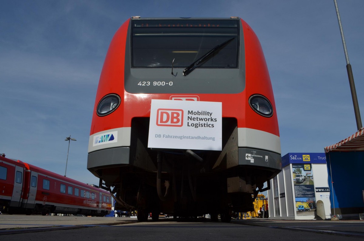 InnoTrans Berlin, DB 423 900-0 wurde Ausgestellt um die Modernisierung im Innenraum zu Zeigen 28.09.2014