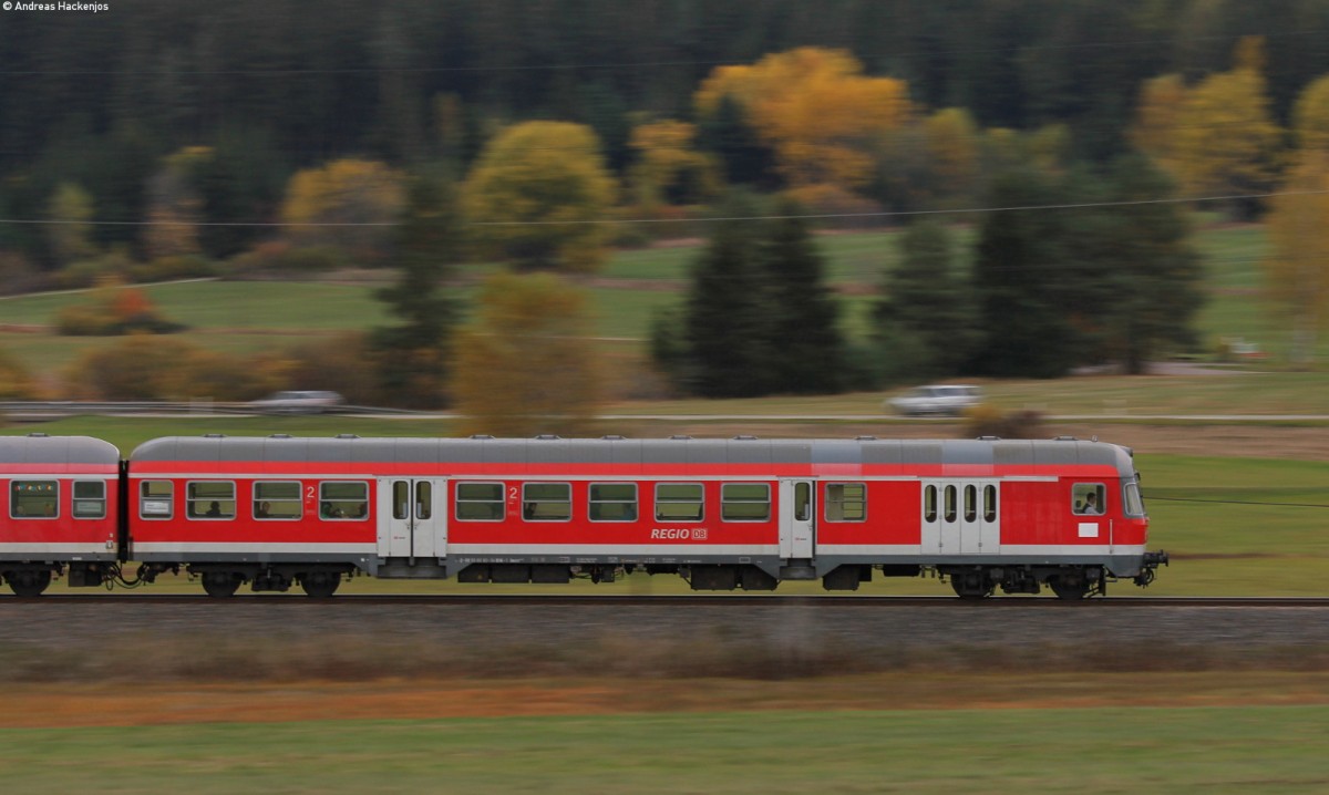 IRE 3215 (Neustadt(Schwarzw)-Rottweil) mit Schublok 218 326-7 bei Rötenbach 25.10.15