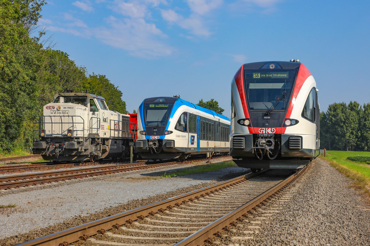 Juli 2018. 
Aufgrund von Bauarbeiten auf dem ersten befahrenen Teil der Koralmbahn werden die Züge der Linie S6 über Lieboch umgeleitet. 
Dadurch kommt es Werktags zu einer Dreizugkreuzung im Bahnhof Preding Wieselsdorf