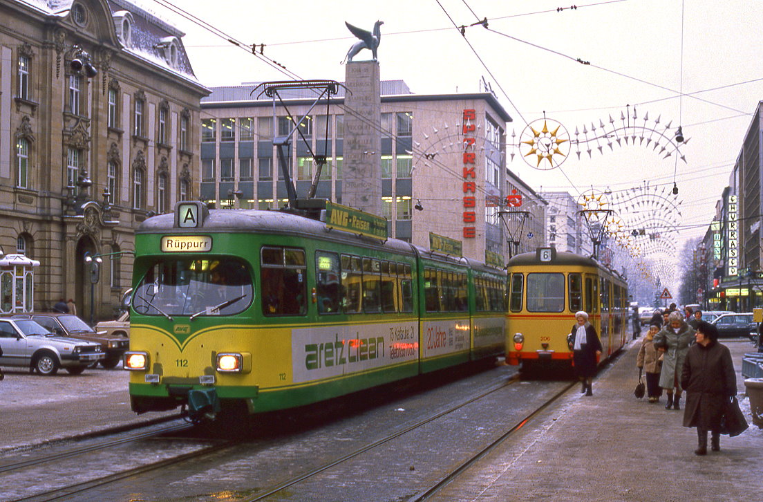Karlsruhe 112, Europaplatz, 30.12.1985.
