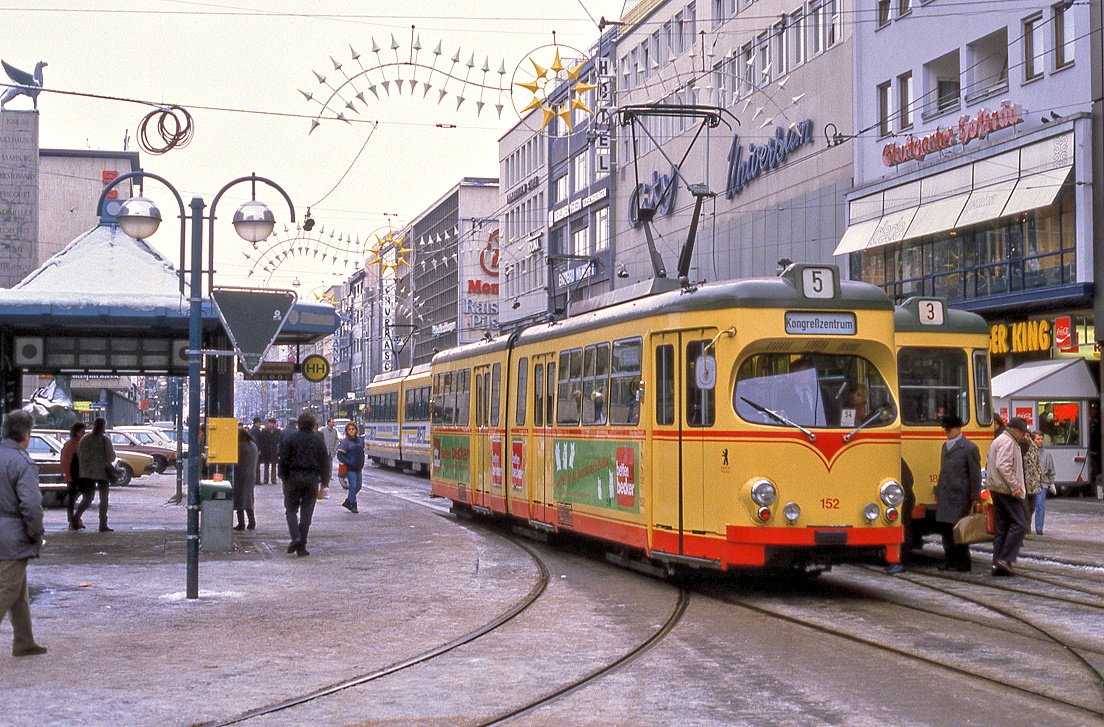 Karlsruhe 152, Kaiserstraße, 30.12.1985.