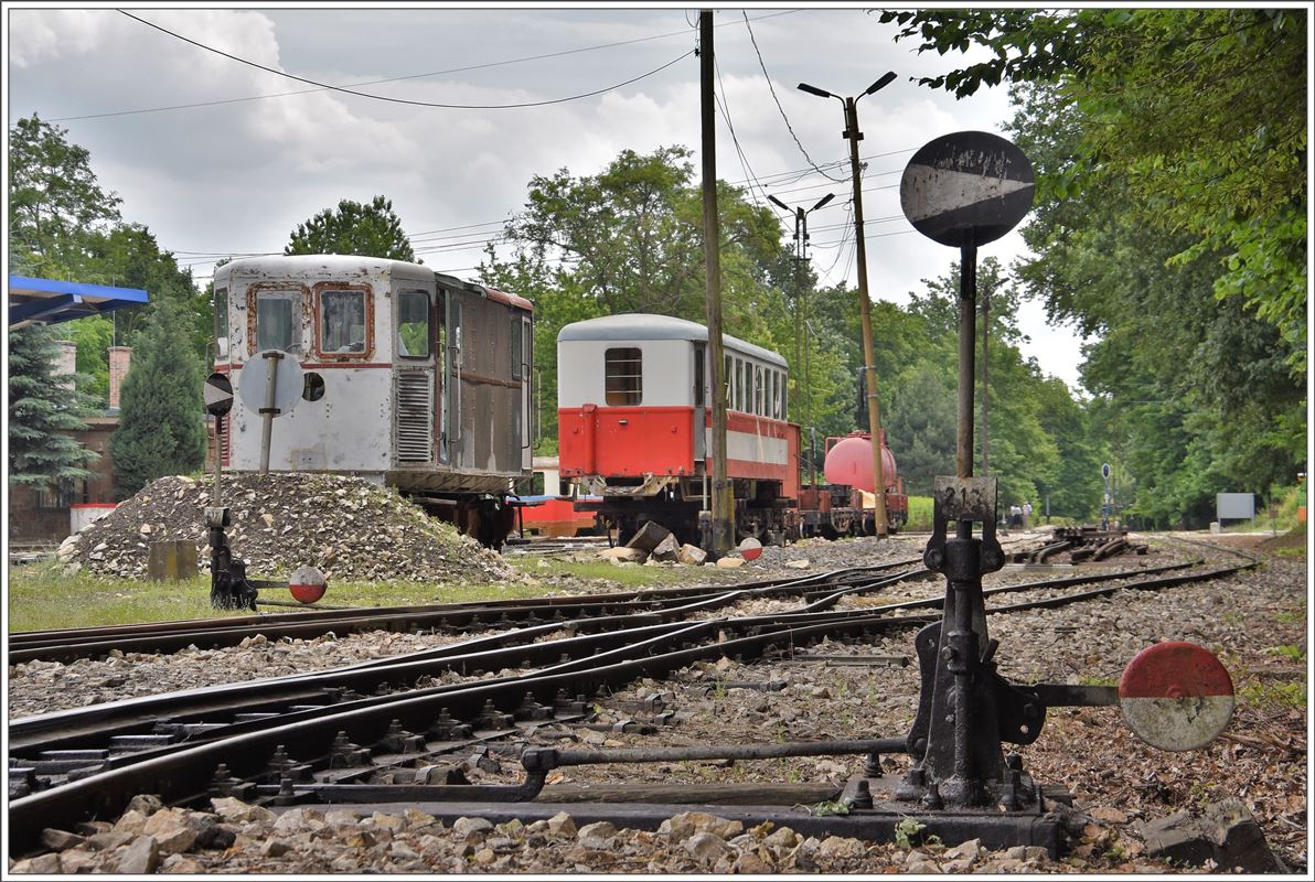 Kindereisenbahn Budapest, geführte Depotbesichtigung in Hüvösvölgy. (10.06.2017)