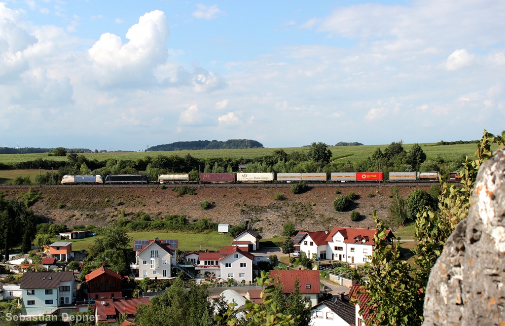 KLV-Zug am 10.8.13 in Plling nach Nrnberg