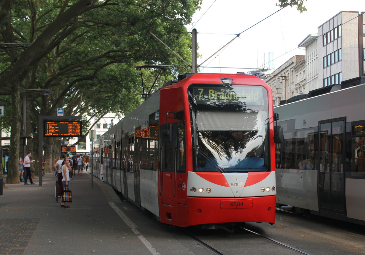 Köln KVB SL 7 (K 4504) Neumarkt am 20. Juli 2016.