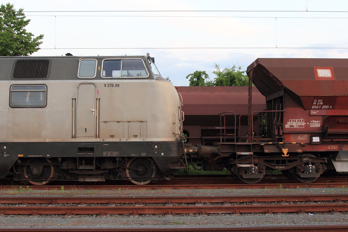 Kupplung zwischen SGL V270.09 und einem Facs in Hochstadt/ Marktzeuln am 08.06.2016.