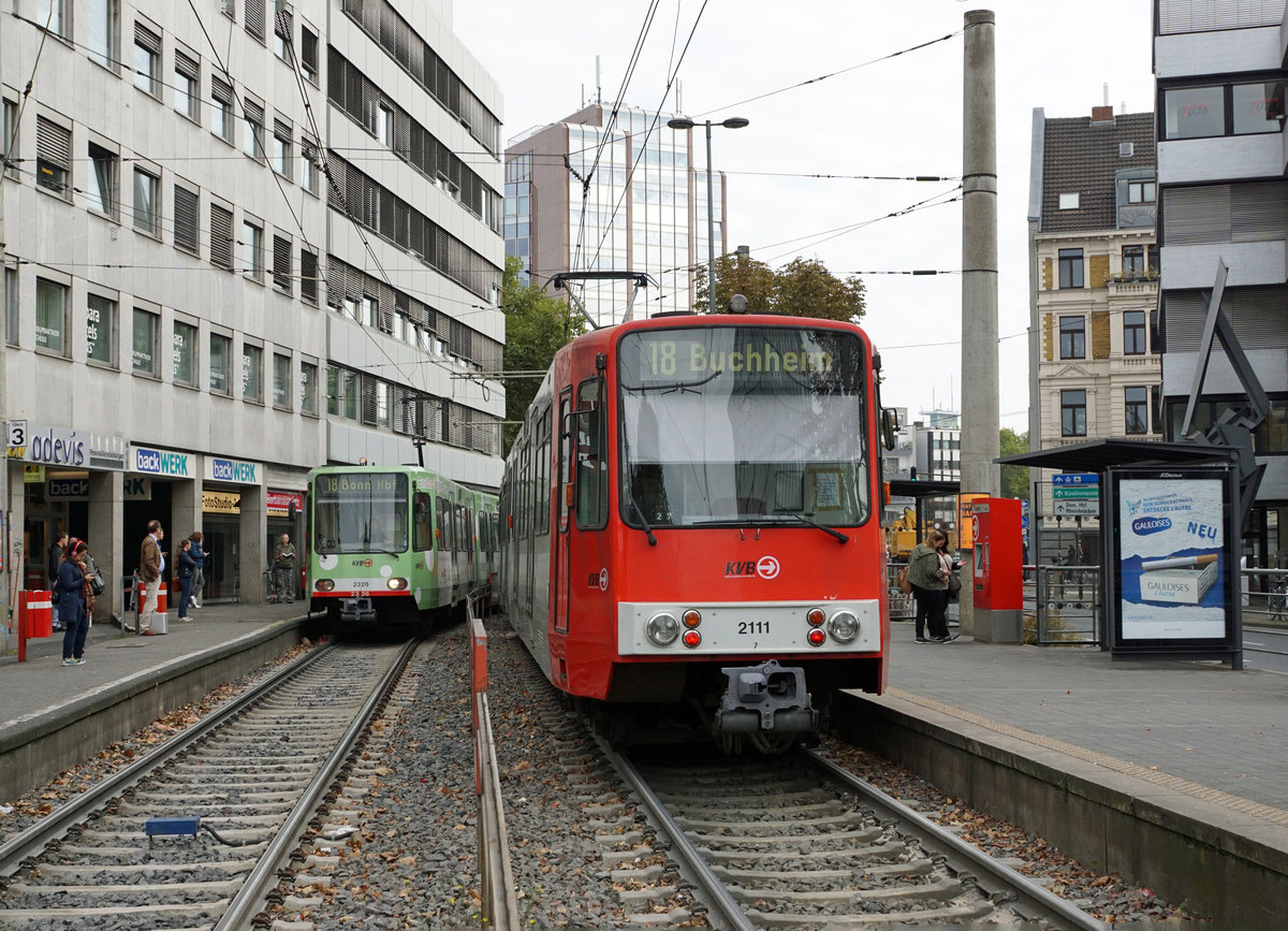 KVB: Alltag der Kölner Verkehrs-Betriebe vom 26. September 2017.
Foto: Walter Ruetsch