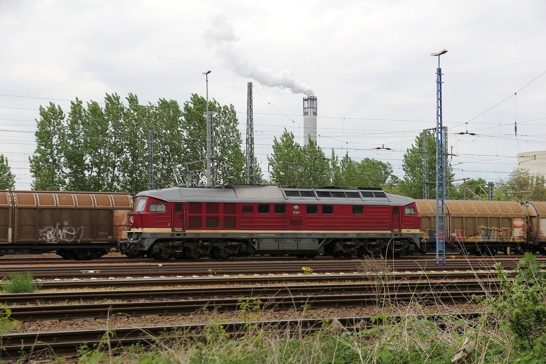 LEG 232 158 stand am 2. Mai 2018 im Güterbahnhof Berlin-Ruhleben.