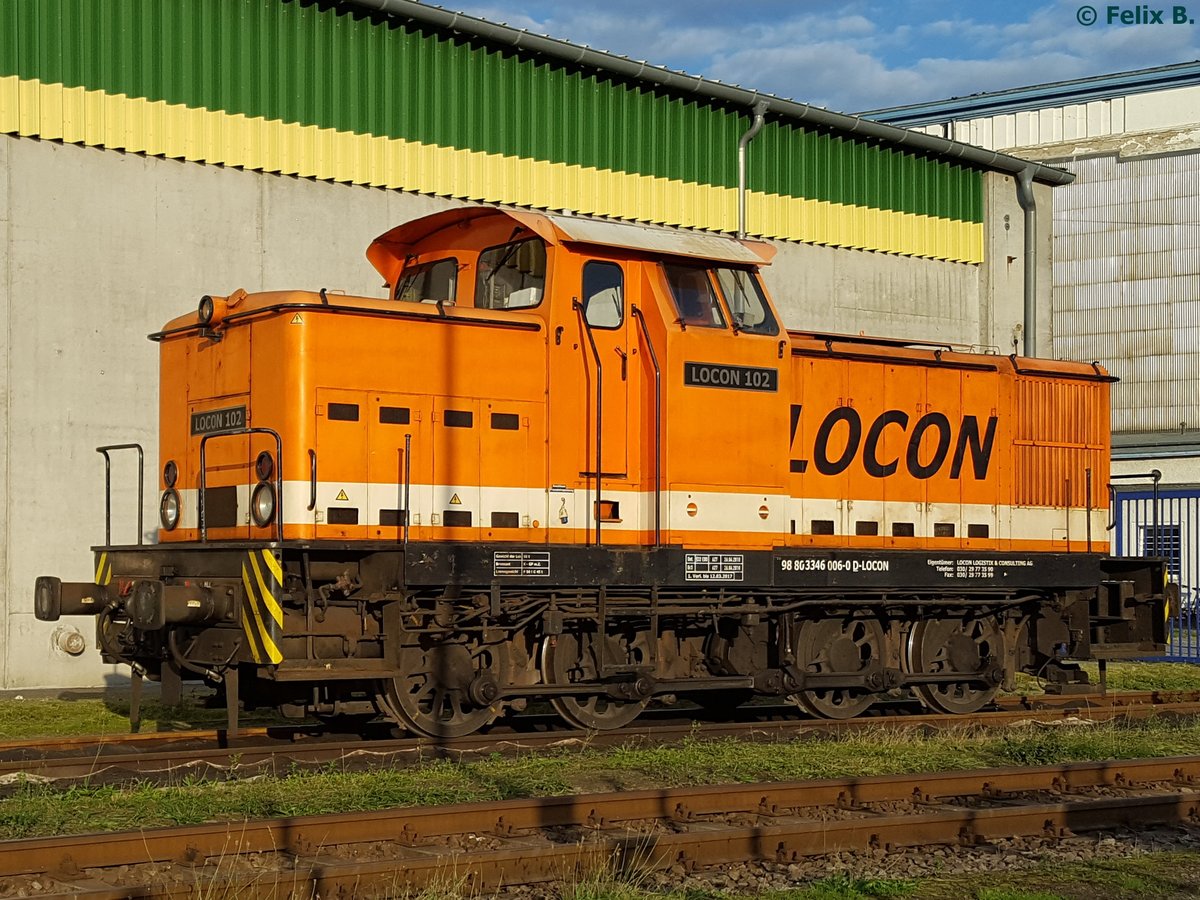 Locon 102 in Stralsund am Nordhafen am 19.08.2016