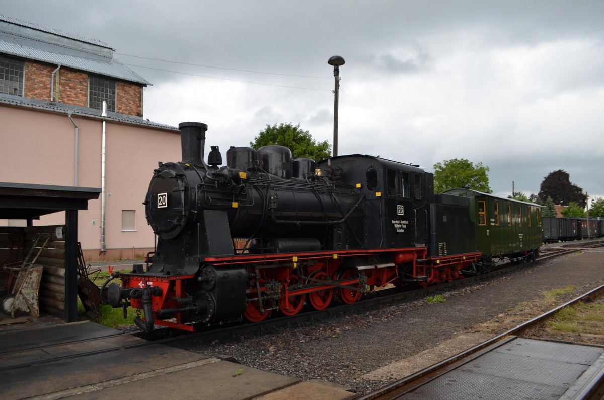 Mansfelder Museumsbergwerksbahn Dampflok Nr. 20 in Klostermansfeld 29.06.2014