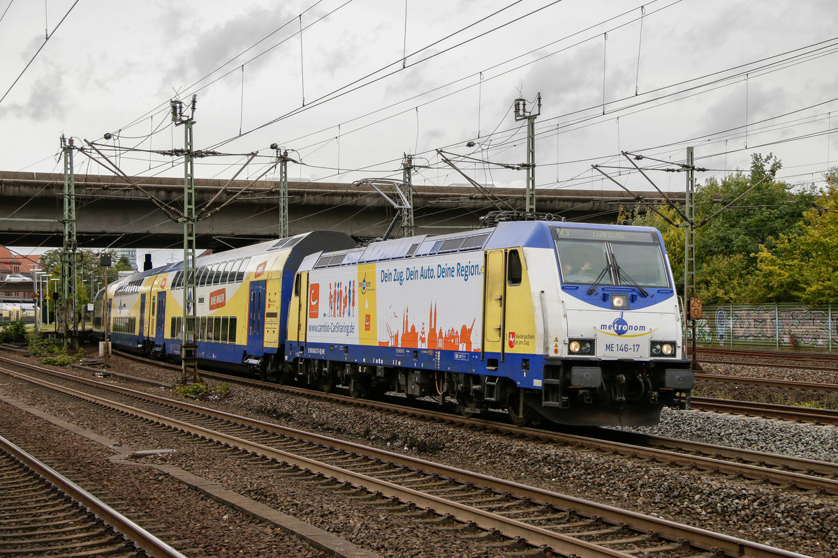 ME 146-17  CarSharing  mit Metronom in Hamburg Harburg, am 21.09.2018.