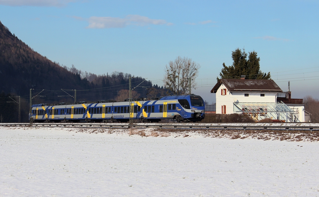 Meridian am 1.2.14 bei Niederaudorf auf dem Weg nach Kufstein