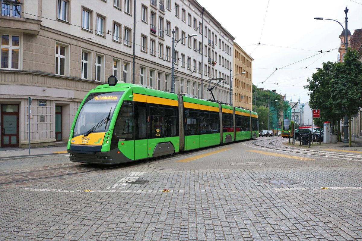 MPK Poznan Solaris Tramino Wagen 544 am 19.07.18 in Posen (Polen)