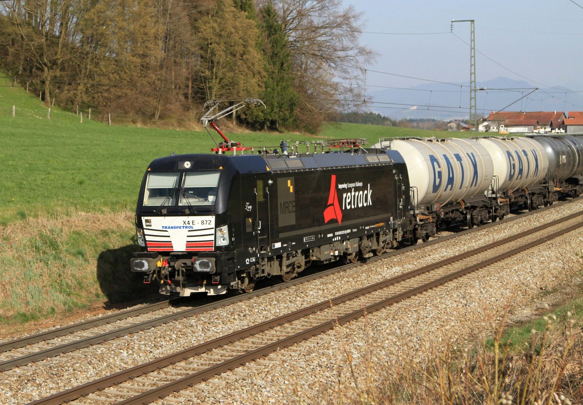 MRCE X4E-872 Vectron bei Straß am 29.03.2014