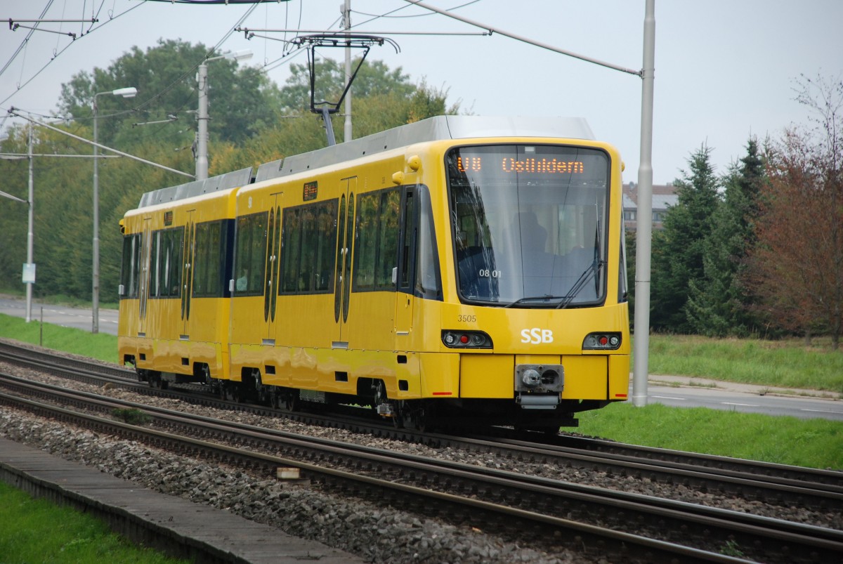 Neue Stadtbahnwagen in Stuttgart.  Bild vom 27.09.2013