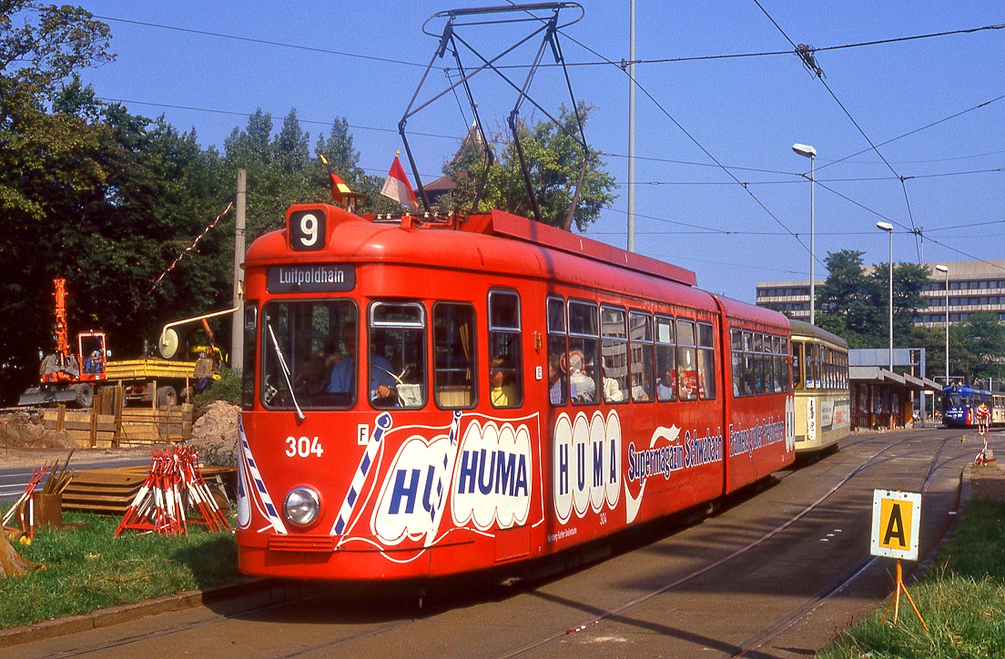 Nürnberg 304, Rathenauplatz, 31.08.1987.