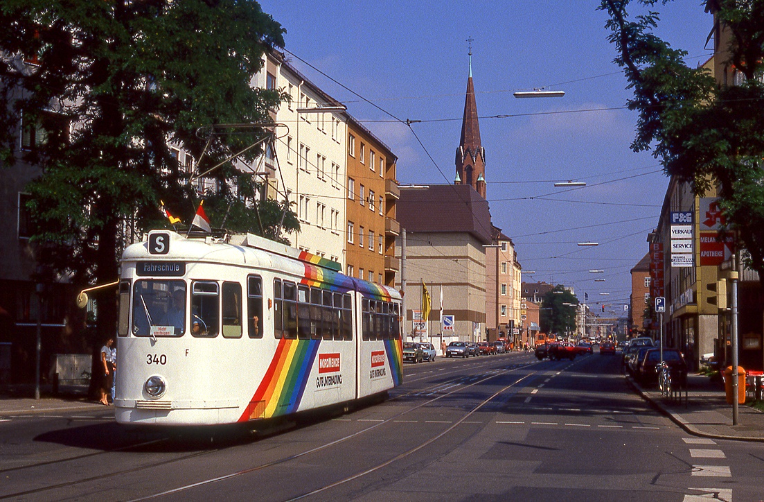 Nürnberg 340, Landgrabenstraße, 31.08.1987.