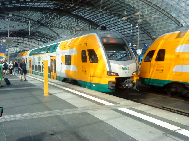 ODEG Stadler Kiss RE 2 In Berlin HBF Oben Abfahrt Nach Cottbus HBF