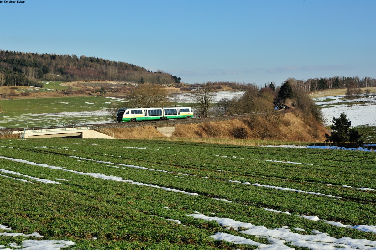 OPB 79730 von Schwandorf nach Marktredwitz bei Pechbrunn, 26.02.2015