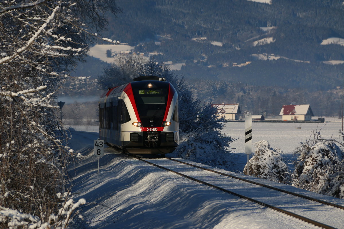 R8531 am Morgen des 15.Jänner 2017 bei Dietmannsdorf