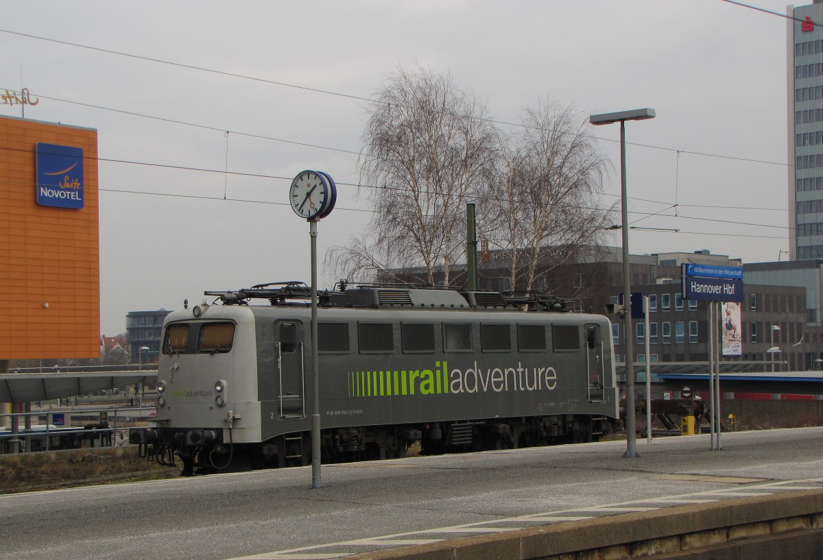 railadventure 139 558-1 am 19.02.2016 abgestellt in Hannover Hbf.