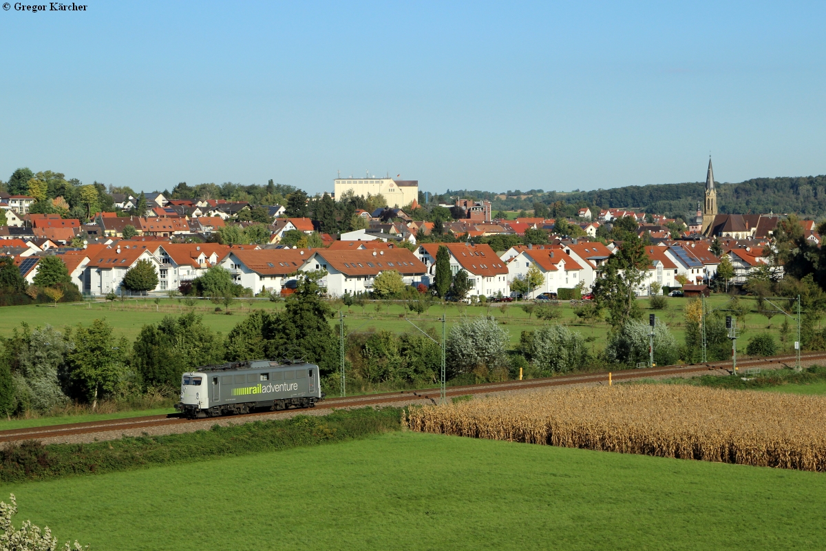 Railadventure 139 558 Richtung Stuttgart bei Heidelsheim, 29.09.2015.