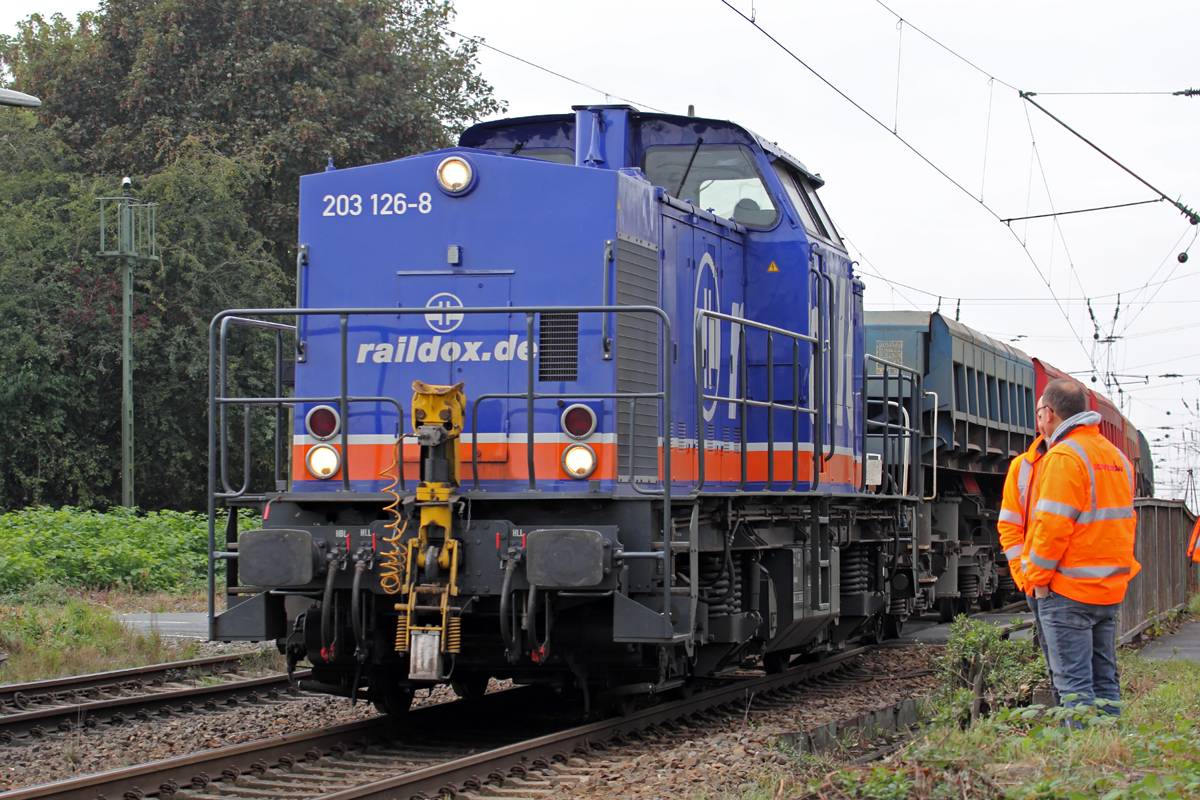 Raildox 203 126-8 in Gelsenkirchen-Bismarck 11.10.2016