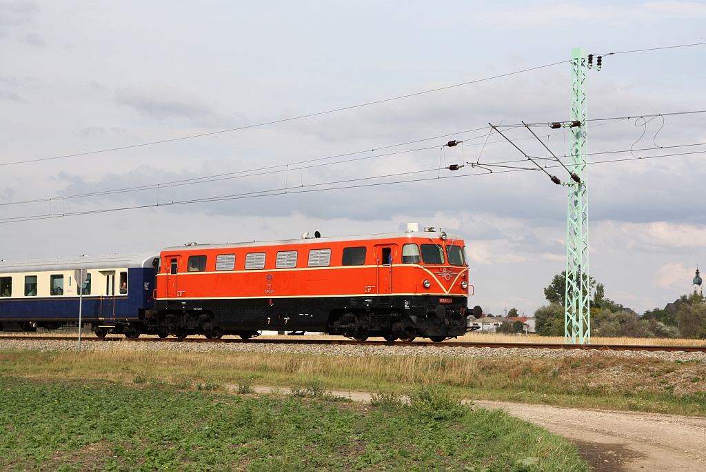 RBAHN 2050.09 am 10.September 2017 vor dem SDZ 84491 nach Pamhagen bei St.Andrä am Zicksee.