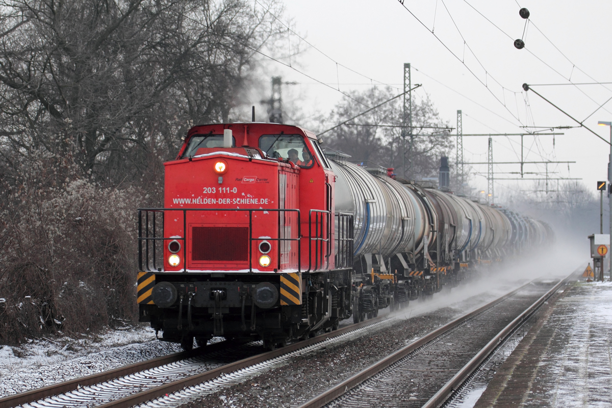 RCC 203 111-0 in Rheinhausen-Ost 23.1.2019