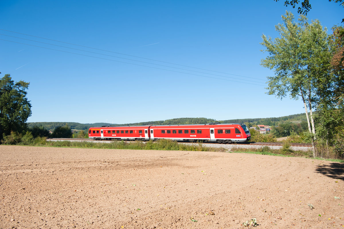 RE 3561 von Nürnberg Hbf nach Schwandorf bei Sulzbach-Rosenberg, 30.09.2018