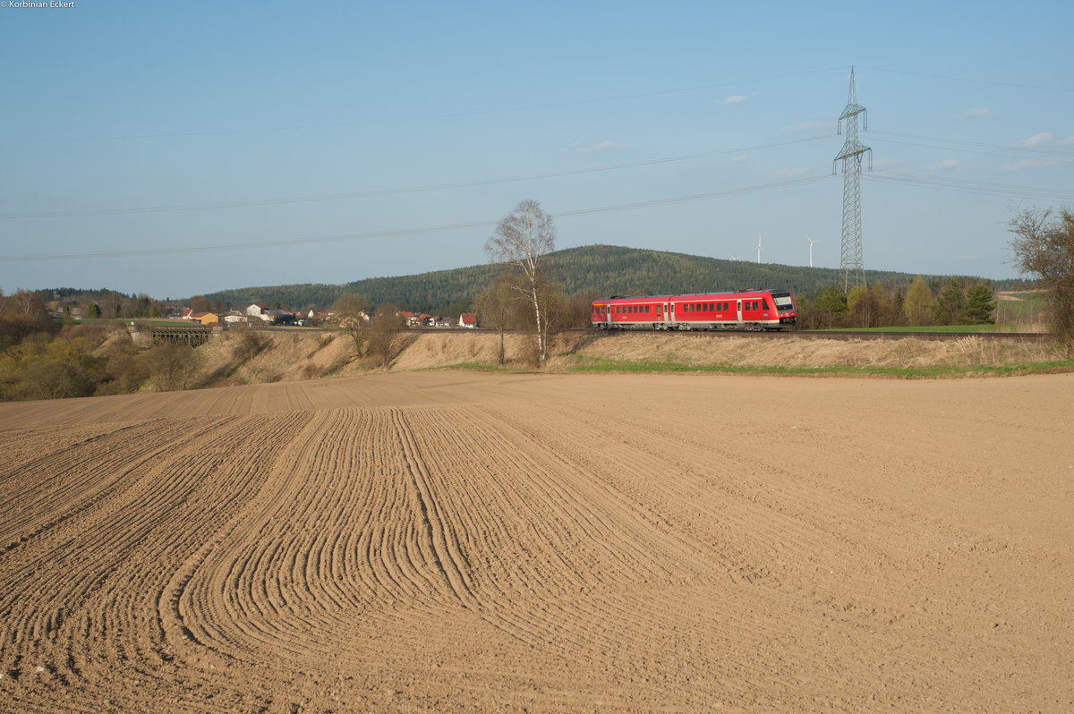 RE 5291 von Nürnberg nach Cheb bei Seußen, 09.04.2017