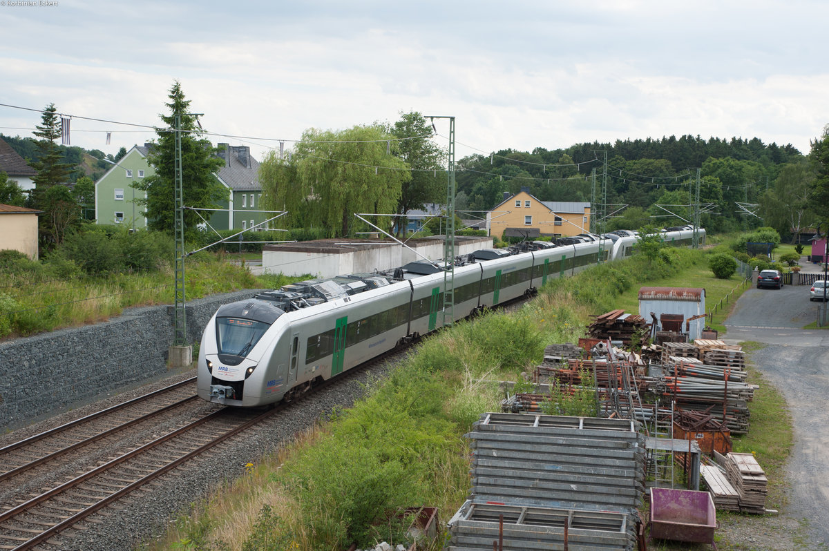 RE26987 von Hof Hbf nach Dresden bei Feilitzsch, 14.06.2017