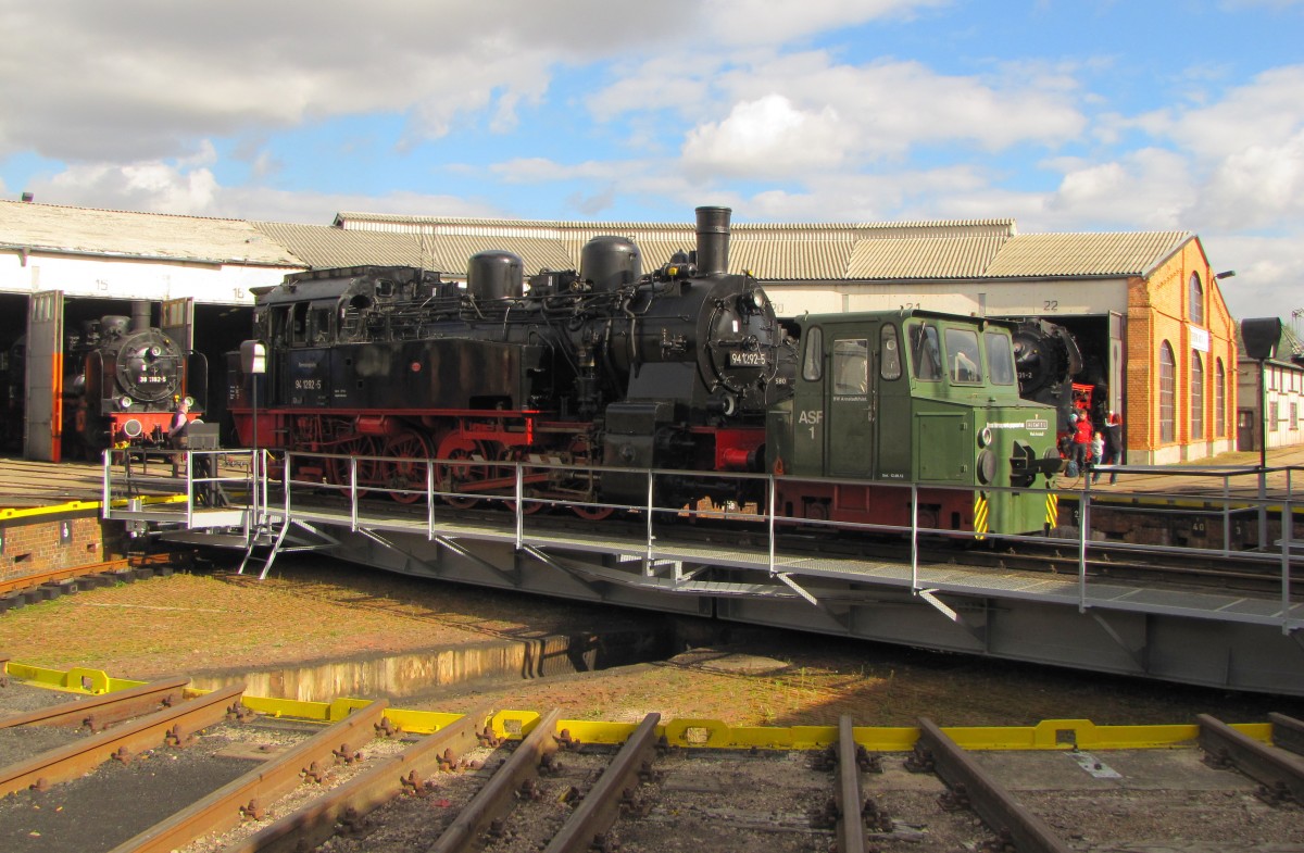 Rennsteigbahn 94 1292-5 am 06.04.2015 im Eisenbahnmuseum Arnstadt.