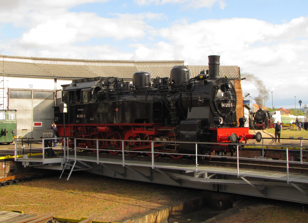 Rennsteigbahn 94 1292-5 am 20.09.2015 beim Eisenbahnfest im Eisenbahnmuseum Arnstadt.