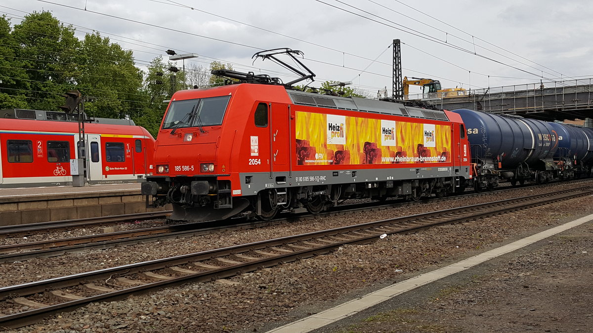 RheinCargo 185 586-5 in Mainz-Bischofsheim am 25.4.2017