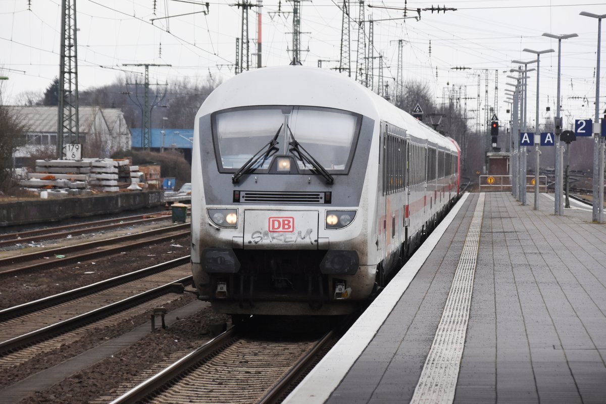 RHEINE (Kreis Steinfurt), 14.03.2018, IC 2204 nach Emden Hbf bei der Einfahrt in den Bahnhof Rheine