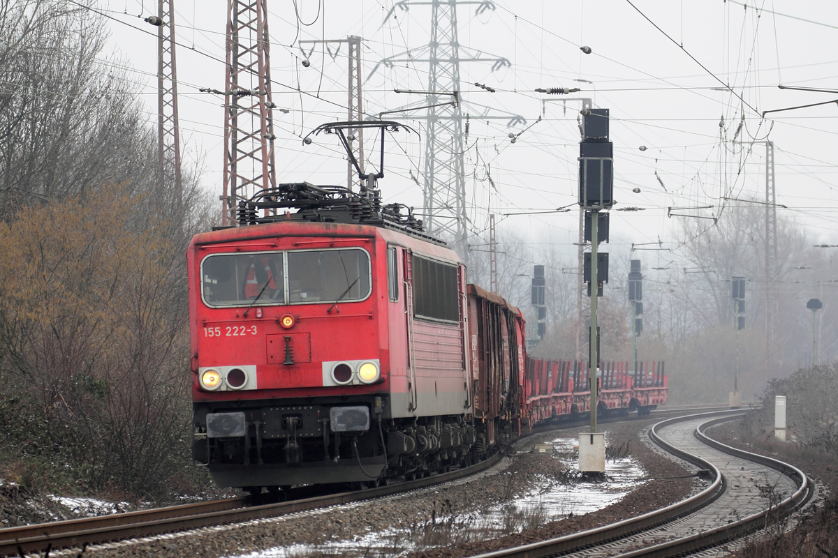 RP 155 222-3 in Recklinghausen-Ost 24.1.2019