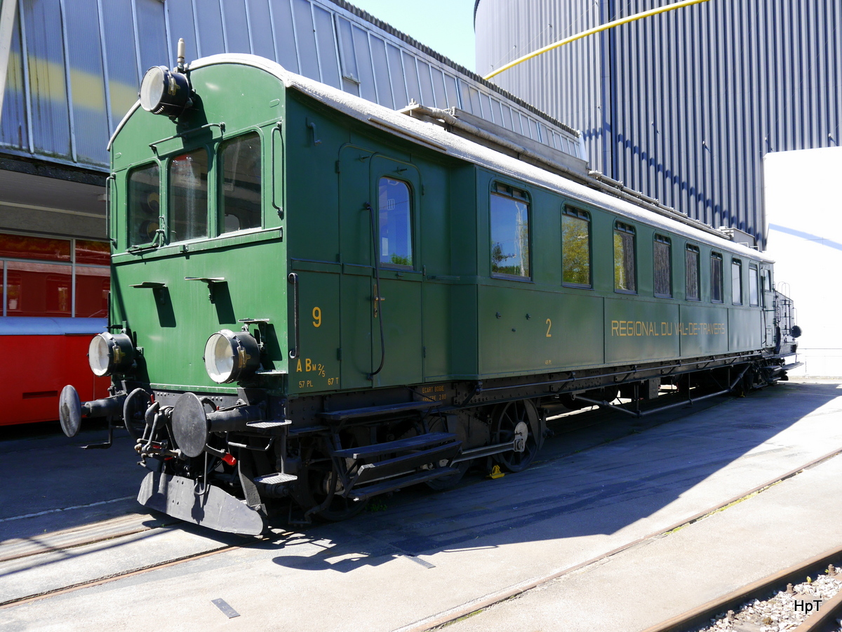 RVT - Dampftriebwagen ABm 2/5  9 ausgestellt im Verkehrshaus in Luzern am 21.05.2016