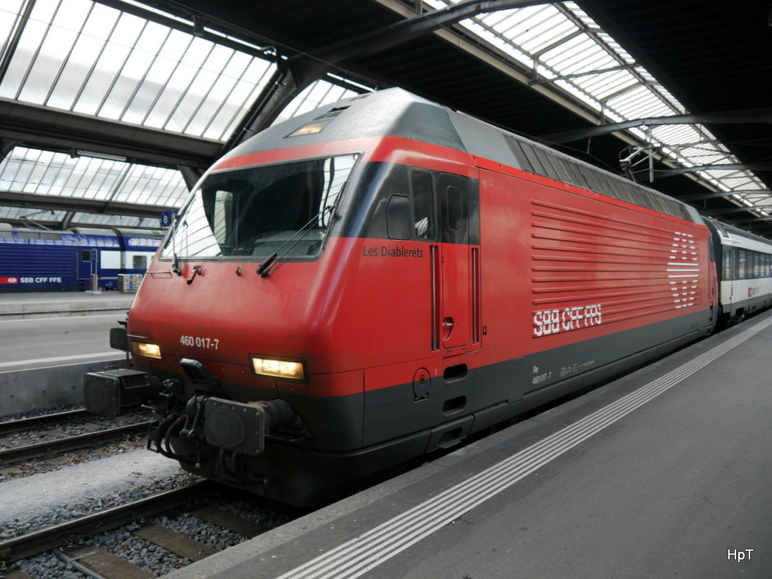 SBB - 460 017-7 im HB Zürich am 28.02.2015