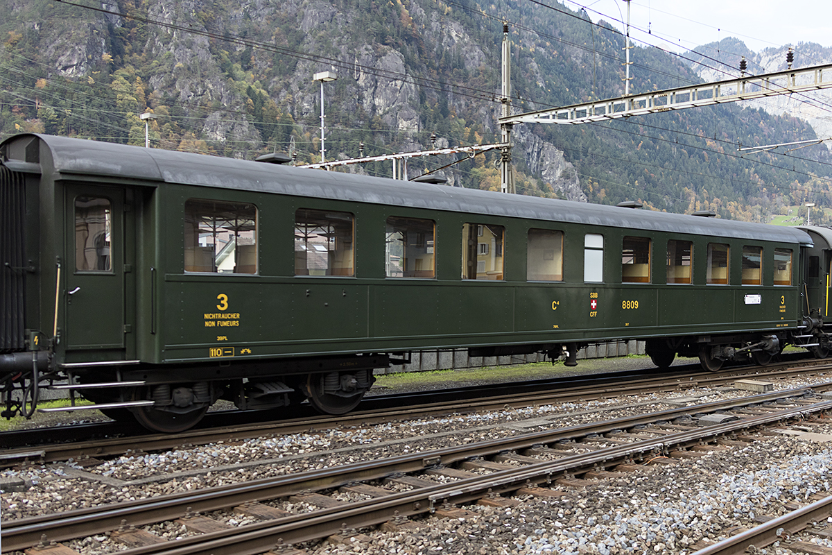 SBB - Historic, C4, 8809, 21.10.2017, Erstfeld 





